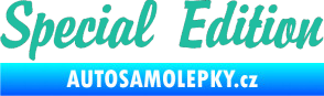 Samolepka Special edition 001 tyrkysová