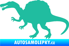 Samolepka Spinosaurus 001 levá tyrkysová