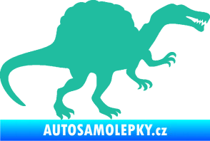 Samolepka Spinosaurus 001 pravá tyrkysová