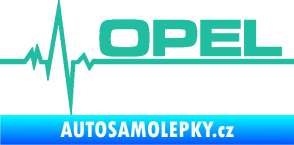 Samolepka Srdeční tep 036 pravá Opel tyrkysová