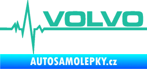 Samolepka Srdeční tep 037 pravá Volvo tyrkysová