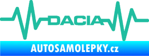 Samolepka Srdeční tep 044 levá Dacia tyrkysová