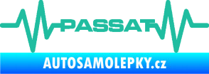 Samolepka Srdeční tep 076 Volkswagen Passat tyrkysová