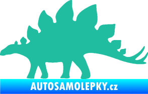 Samolepka Stegosaurus 001 levá tyrkysová