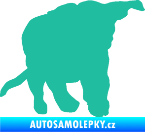 Samolepka Štěňátko 003 pravá tyrkysová