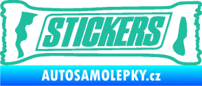 Samolepka Stickers nápis tyrkysová