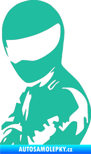 Samolepka Stig levá tyrkysová