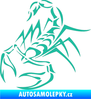 Samolepka Štír 017 levá tyrkysová