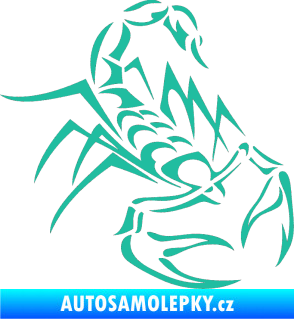 Samolepka Štír 017 pravá tyrkysová