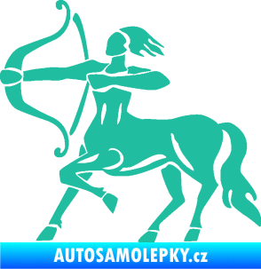 Samolepka Střelec 005 levá tyrkysová