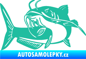 Samolepka Sumec 001 levá tyrkysová