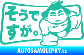 Samolepka Sumo JDM 001 tyrkysová