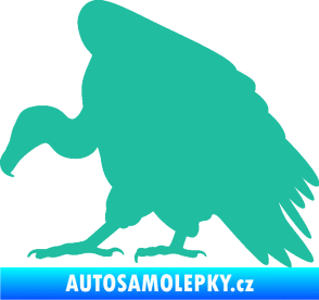 Samolepka Sup 001 levá tyrkysová