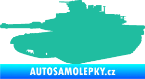 Samolepka Tank 002 levá M1 Abrams tyrkysová