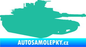 Samolepka Tank 002 pravá M1 Abrams tyrkysová