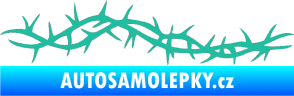 Samolepka Tetování 185 trny tyrkysová
