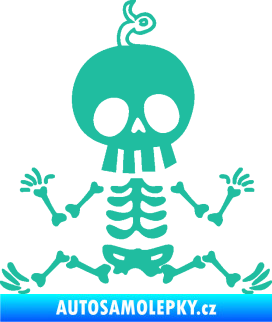 Samolepka The Bone Family Mimi chlapeček tyrkysová