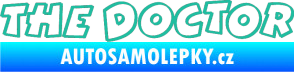 Samolepka The Doctor obrys tyrkysová
