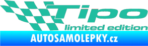 Samolepka Tipo limited edition levá tyrkysová
