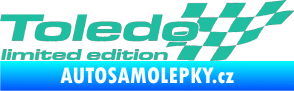 Samolepka Toledo limited edition pravá tyrkysová