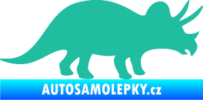 Samolepka Triceratops 001 pravá tyrkysová