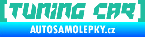 Samolepka Tuning car tyrkysová