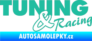 Samolepka Tuning racing 001 tyrkysová