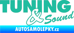 Samolepka Tuning sound tyrkysová