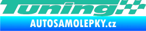 Samolepka Tuning tyrkysová