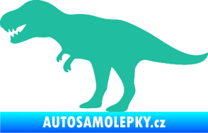 Samolepka Tyrannosaurus Rex 001 levá tyrkysová