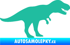 Samolepka Tyrannosaurus Rex 001 pravá tyrkysová