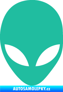 Samolepka UFO 002 tyrkysová