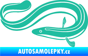 Samolepka Úhoř 001 levá tyrkysová