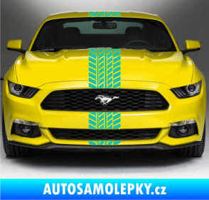 Samolepka Viper stopa 001 24 cm tyrkysová