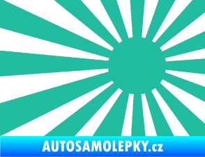Samolepka Vlajka Japonsko 002 pravá JDM tyrkysová