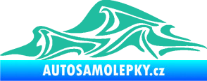 Samolepka Vlny 002 levá moře tyrkysová
