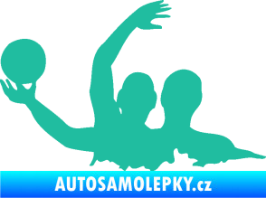 Samolepka Vodní pólo 001 levá tyrkysová