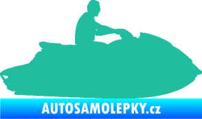 Samolepka Vodní skútr 003 pravá tyrkysová