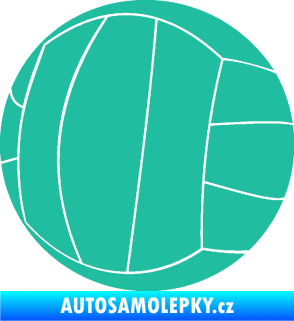 Samolepka Volejbalový míč 003 tyrkysová