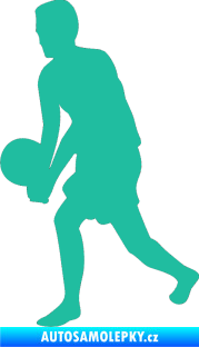 Samolepka Voleybal 013 levá tyrkysová