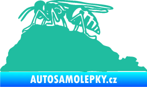 Samolepka Vosa 002 levá tyrkysová