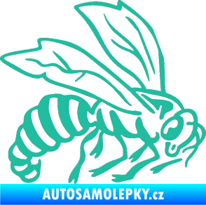 Samolepka Vosa 003 pravá tyrkysová