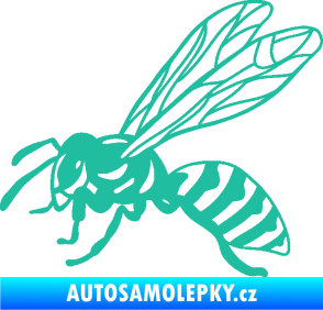 Samolepka Vosa 006 levá tyrkysová