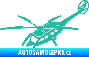 Samolepka Vrtulník 011 levá helikoptéra tyrkysová