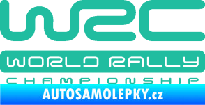 Samolepka WRC -  World Rally Championship tyrkysová