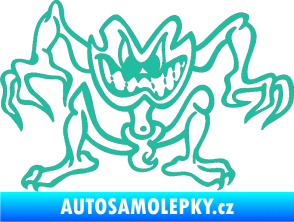 Samolepka Žabák levá tyrkysová