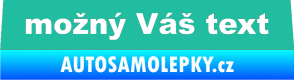 Samolepka Zetor - přední tyrkysová