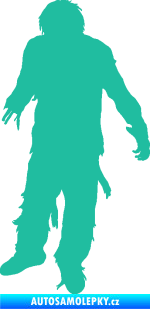 Samolepka Zombie 001 levá tyrkysová