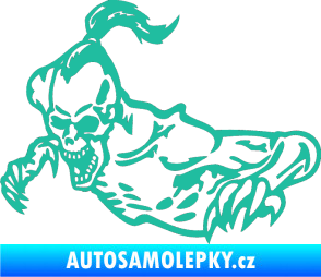 Samolepka Zombík levá tyrkysová