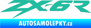 Samolepka ZX 6R tyrkysová